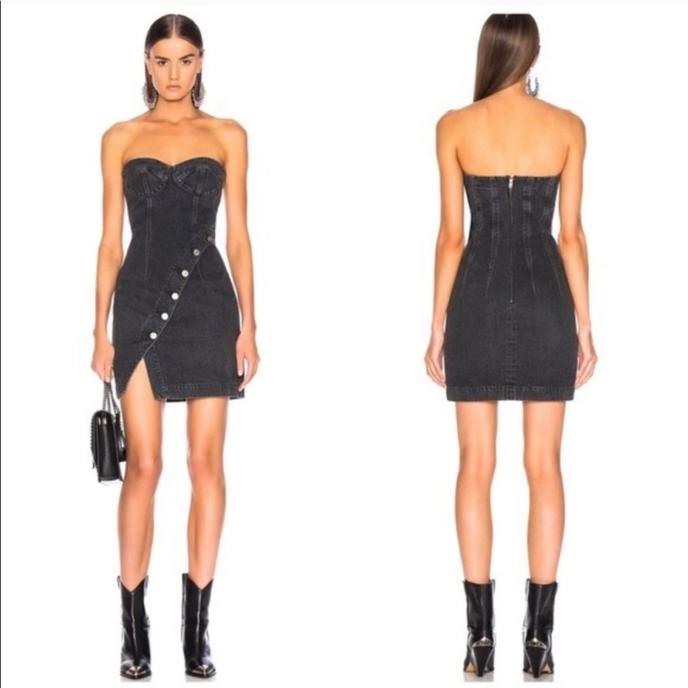 Jean Atelier Claudia Dress Onyx denim tube dress $545